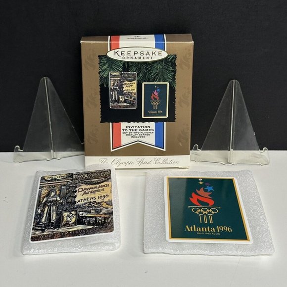 Hallmark Keepsake Ornament INVITATION TO THE GAMES Olympics 1896 ATLANTA 1996 - Picture 1 of 5